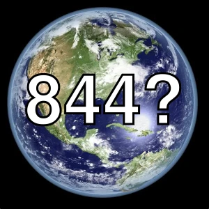 Where is Area Code 844?