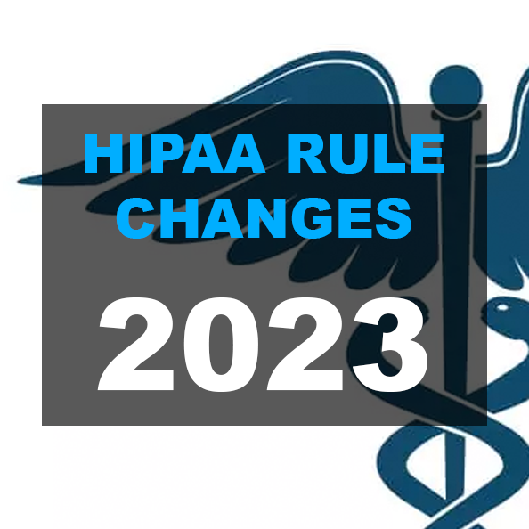 Image with the title text 2023 HIPAA Changes