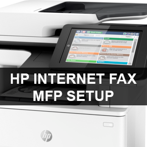 How to setup internet faxing on HP MFP copiers