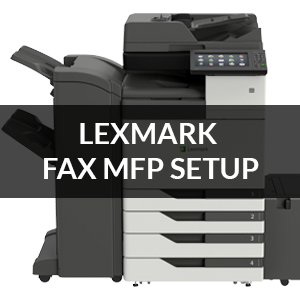 How to internet faxing on Lexmark MFP copiers